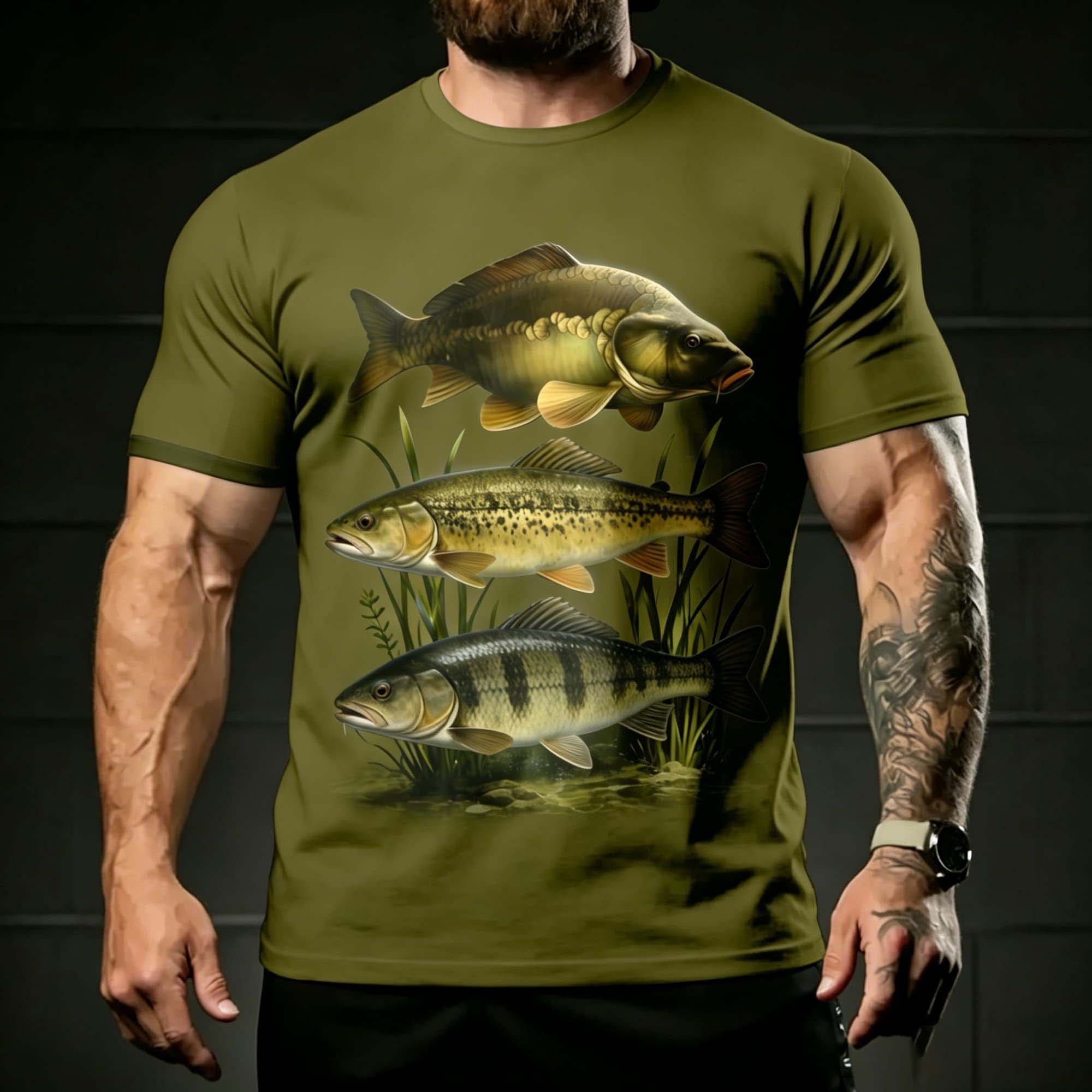 T-shirt da uomo verde militare - Us Aquatic Sports recensione e prezzo